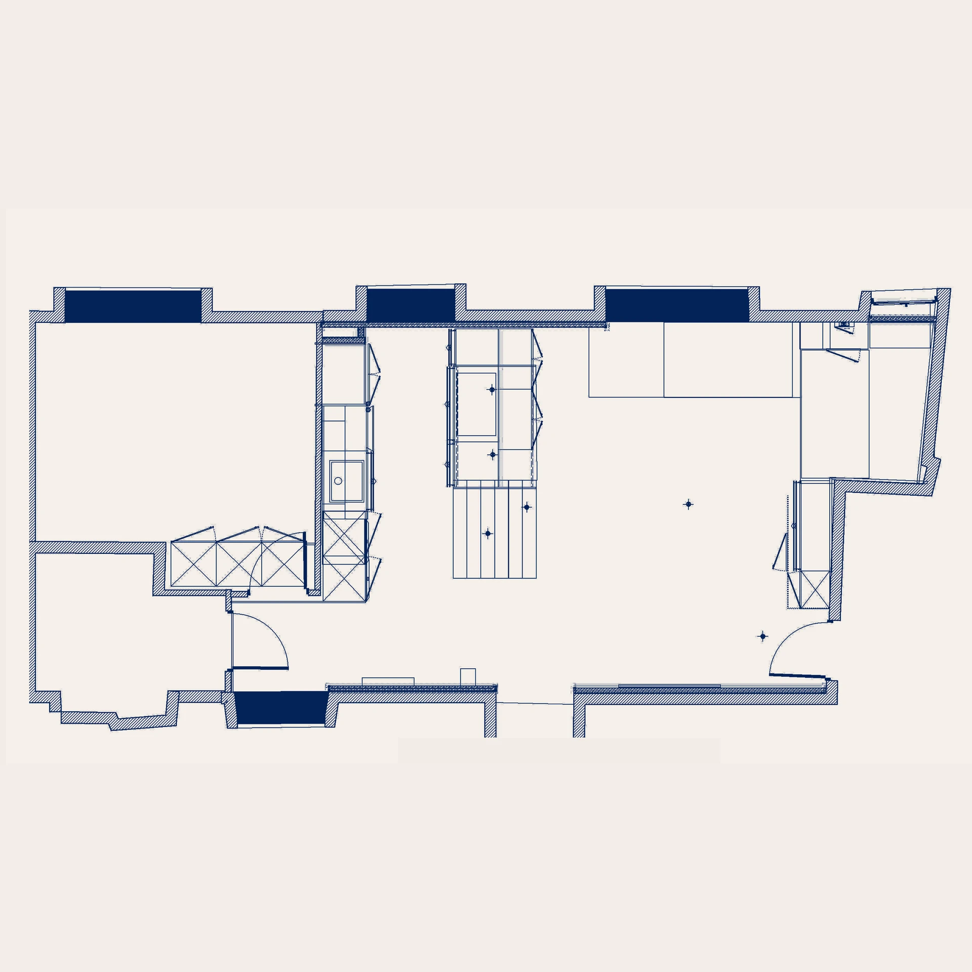 PLAN GENERAL INTERIEUR APPARTEMENT BORD DE MER