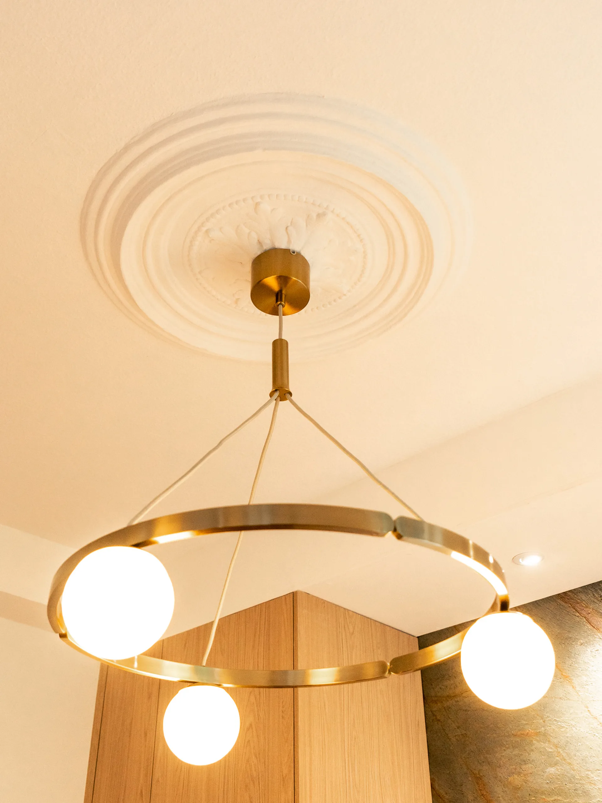 SUSPENSION LUMINAIRE EN LAITON SUSPENSION LUMINAIRE EN LAITON